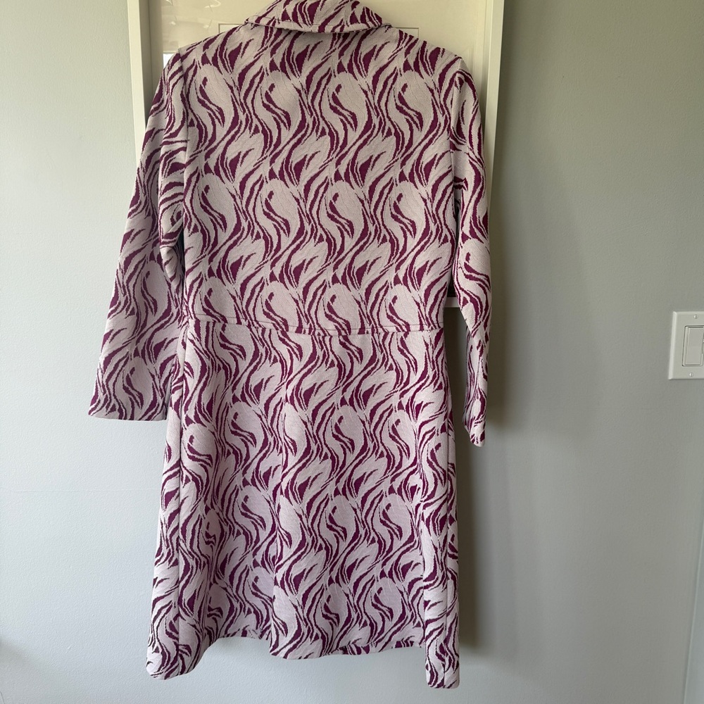 Vintage Jacquard Swing Coat Jacket Women’s Small - Picture 2 of 10